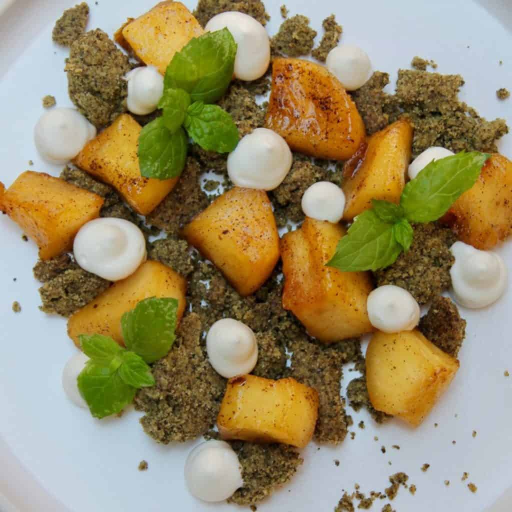 Crumble aux pommes au CBD