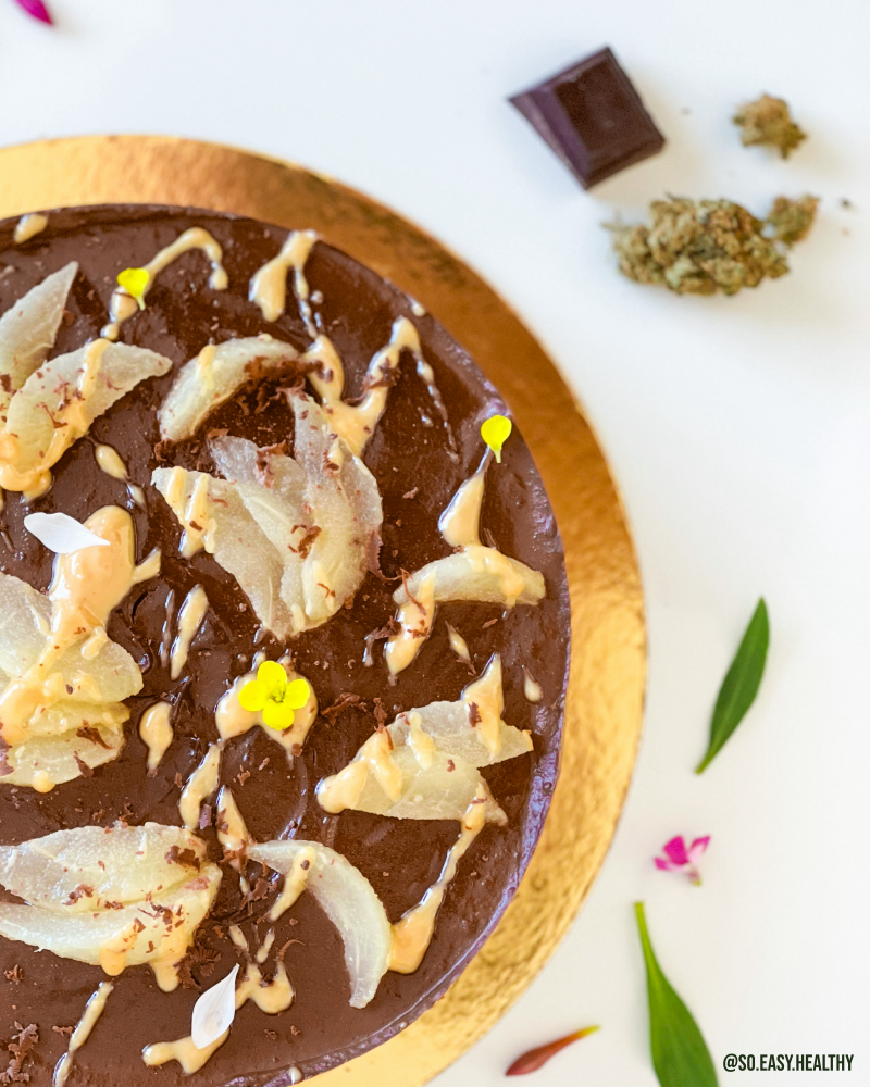 gateau au chocolat et cbd